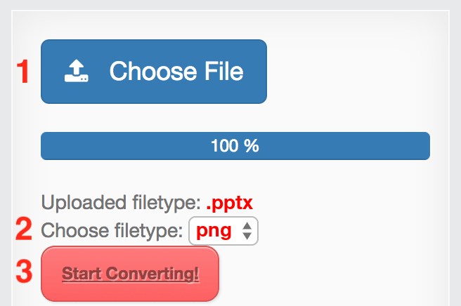 How to convert PPTX files online to PNG